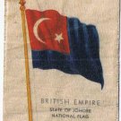 British Empire State Of Johore National Flag Kensitas Cigarettes Silk Trade Card