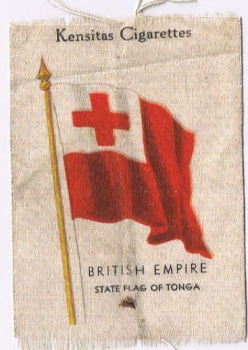BBritish Empire State Flag Of Tonga Flag Kensitas Cigarettes Silk Trade Card