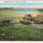 Postcard Threshing Scene Western Canada