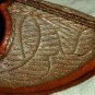 Chinese Childrens Shoes Leather Handsewn Silver Thread Red Velvet Insoles