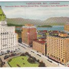 British Columbia Postcard Vancouver Hotel Medical Dental Devonshire Georgia