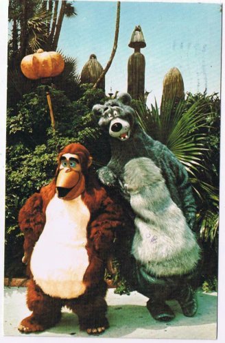 Postcard Look For The Bare Necessities Baloo & King Louie Walt Disney World
