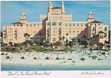 Postcard Don Ce Sar Beach Resort Hotel St Petersburg Florida