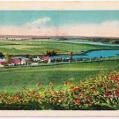 Ontario Postcard Farm Scene River Flowers Postmark Muir Kirk