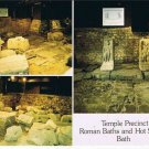 Bath England Postcard Temple Precinct Roman Baths Hot Springs