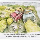 Comic Scotland Postcard Besley Meeting A Soul On The Road