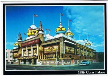 Mitchell South Dakota Postcard Corn Palace 1986