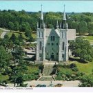 Midland Ontario Postcard National Shrine North American Martyrs Georgian Bay