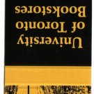 Ontario Matchbook Cover University Of Toronto Bookstores Yellow Antiquary Eddy