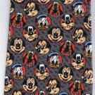 Disney Handmade Neck Tie Mickey Mouse Minnie Donald Goofy 100% Silk