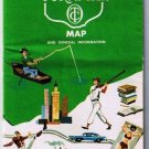 Ohio Road Map Ohio Turnpike With Fares 1960