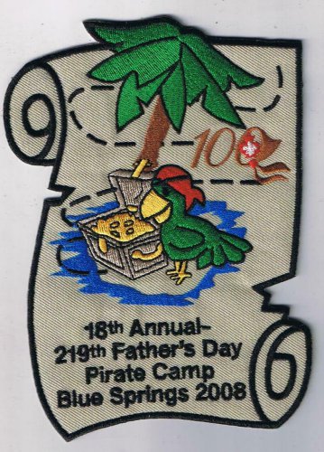 Scouts Canada Patch 219th Fathers Day Pirate Camp Blue Springs 2008