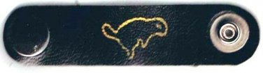 Scouts Canada Woggle Beavers Brown Leather Snap Neckerchief Ring