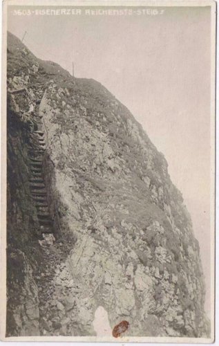 Austria Postcard RPPC Eisenerzer Reichenste Steig