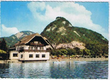 Germany Postcard Fuschl am See Hotel Seerose mit Ellmaustein