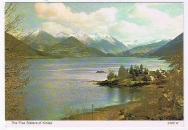 United Kingdom UK Scotland Postcard Five Sisters Of Kintail