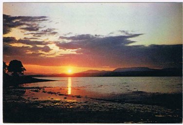 United Kingdom Scotland Postcard Sunset Over Beauly Firth