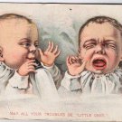 Comic Postcard May All Your Troubles Be Little Ones