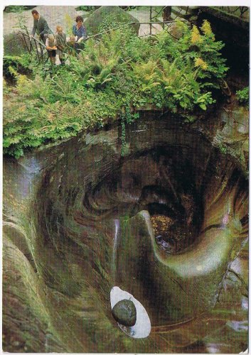 Switzerland Postcard Lucerne Glacier Garden Glacial Pothole