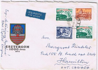 Stamps Art Hungary Envelope Budapest Legyunk Baratok a Kozlekedesben Transport
