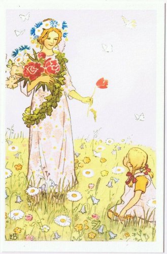 Postcard Elsa Beskow-Kort Nr 29 Midsommarfeen Midsummer Fairy