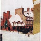 Postcard Winter Scene In Quebec Horse Carriage
