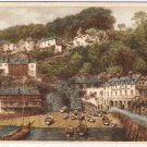 Postcard Clovelly From The Quay Red Lion Hotel Devon England UK
