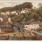 Postcard Clovelly From The Quay Red Lion Hotel Devon England UK