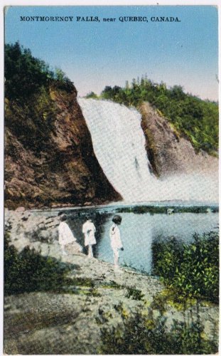 Postcard Montmorency Falls Near Quebec City