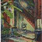 Postcard Courtyard Governor Claiborne Home New Orleans Louisiana