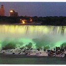 New York Postcard American Falls Night Long Card