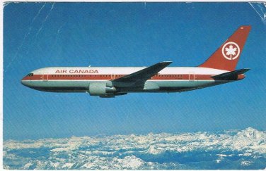 Postcard Air Canada Boeing 767 Used