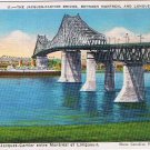 Postcard Le Pont Jacques Cartier Bridge Between Montreal & Longueuil Quebec