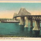 Postcard Jacques Cartier Or Harbour Bridge Montreal Quebec