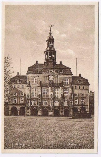 Germany Postcard RPPC Luneburg Rathaus City Hall