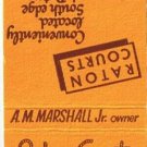 Matchbook Cover Raton Court Raton New Mexico