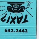 Matchbook Cover Taxi Bout De L'Ile Pointe Aux Trembles