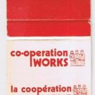 Matchbook Cover CO-OP Co-Operation Works