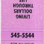 Matchbook Cover Ralph Backentoes Washington National Insurance