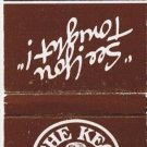 Matchbook Cover The Keg Steak & Seafood See You Tonight