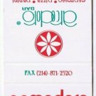 Matchbook Cover Pomodoro Ristorante Italiano Dallas Texas