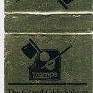Matchbook Cover Tramps The Grand Olde Saloon Pittsburgh Pennsylvania