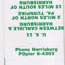 Matchbook Cover The Evergreen Motel Carlisle Pennsylvania Ed Culhane
