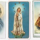 Marian Helpers & Mary Prayer Cards (3) 1961 1965 1966