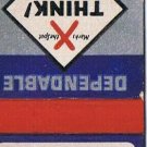 Matchbook Cover Jiggs Donohue Insurance Tipton Iowa