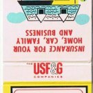 Matchbook Cover Adams Insurance Service Milwaukee Wisconsin