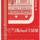 Matchbook Cover WW Reed & Son Insurance Streetsboro Ohio