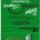 Matchbook Cover CN Hotels Le Chateau Champlain