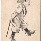 Samson Brothers Postcard Big Eyed Boy Good Morning Caruso Made In USA