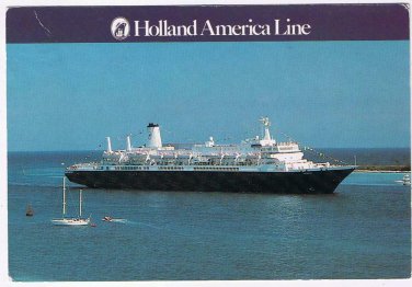 Holland Netherlands Postcard Holland America Line SS Noordam